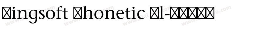 Kingsoft Phonetic Pl字体转换